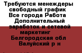 Требуются менеждеры, свободный график - Все города Работа » Дополнительный заработок и сетевой маркетинг   . Белгородская обл.,Валуйский р-н